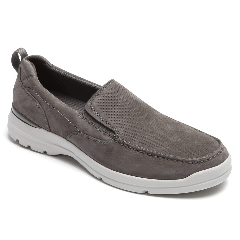 Rockport Slip-On For Mens Dark Grey - City Edge - VD3509461